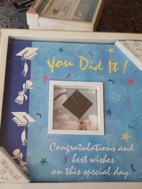 Graduation 'You Did It!' Photo Frame in Blue
